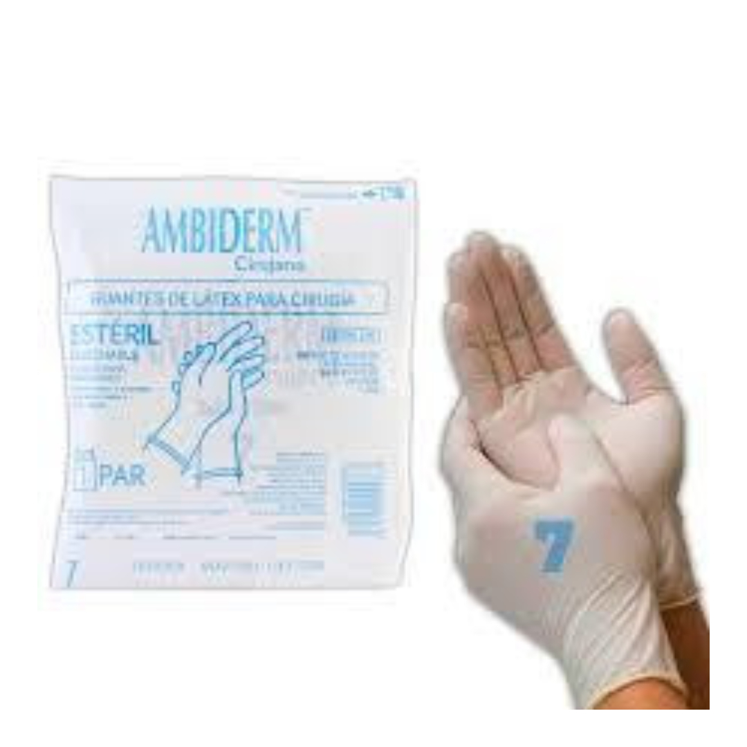 AMBIDERM GUANTES LTX CIRUGÍA Estéril Talla 7 c/1 PAR.