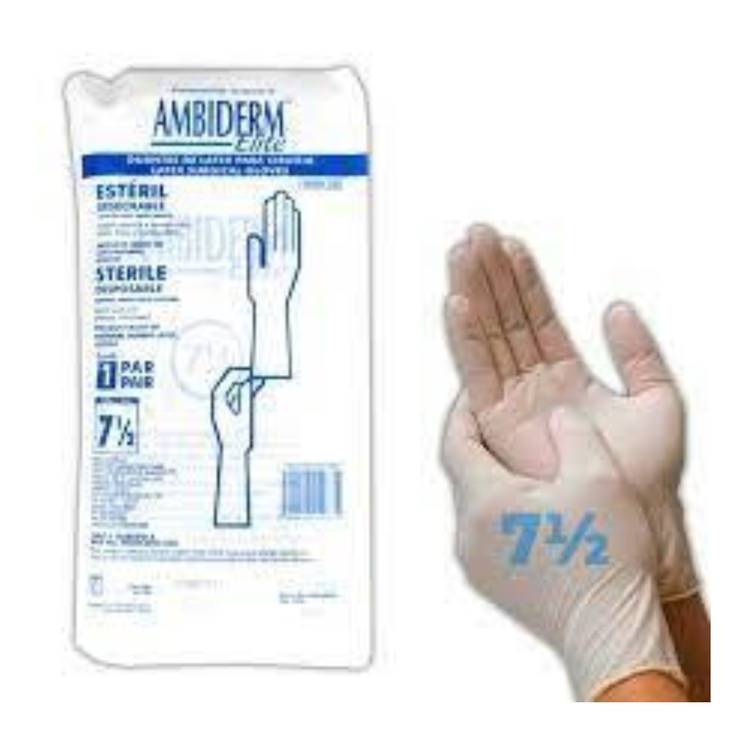 AMBIDERM GUANTES LTX CIRUGÍA Estéril Talla 7-1/2 c/1 PAR.