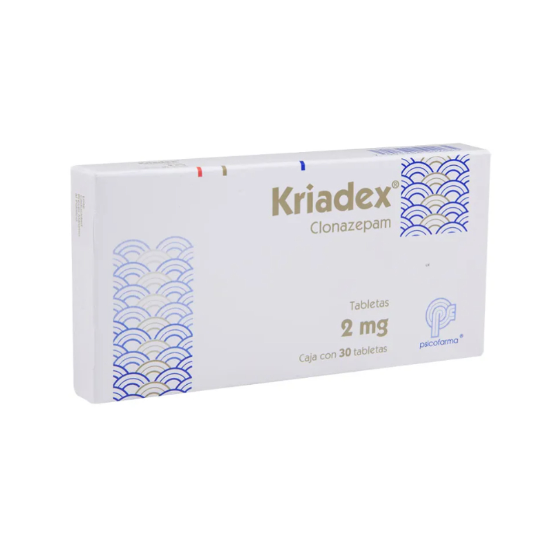 KRIADEX 2 MG 30 TABLETAS