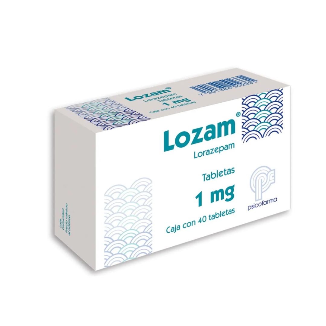 LOZAM 1 MG 40 TABLETAS