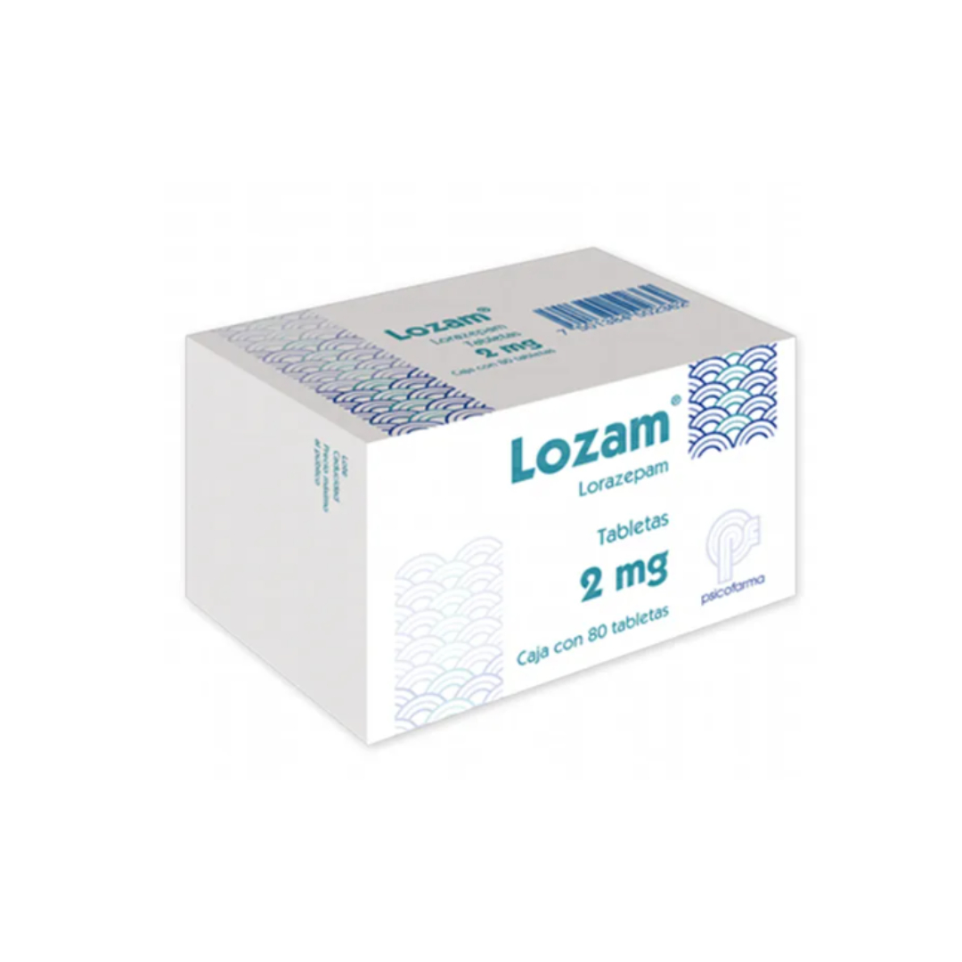 LOZAM 2 MG 80 TABLETAS
