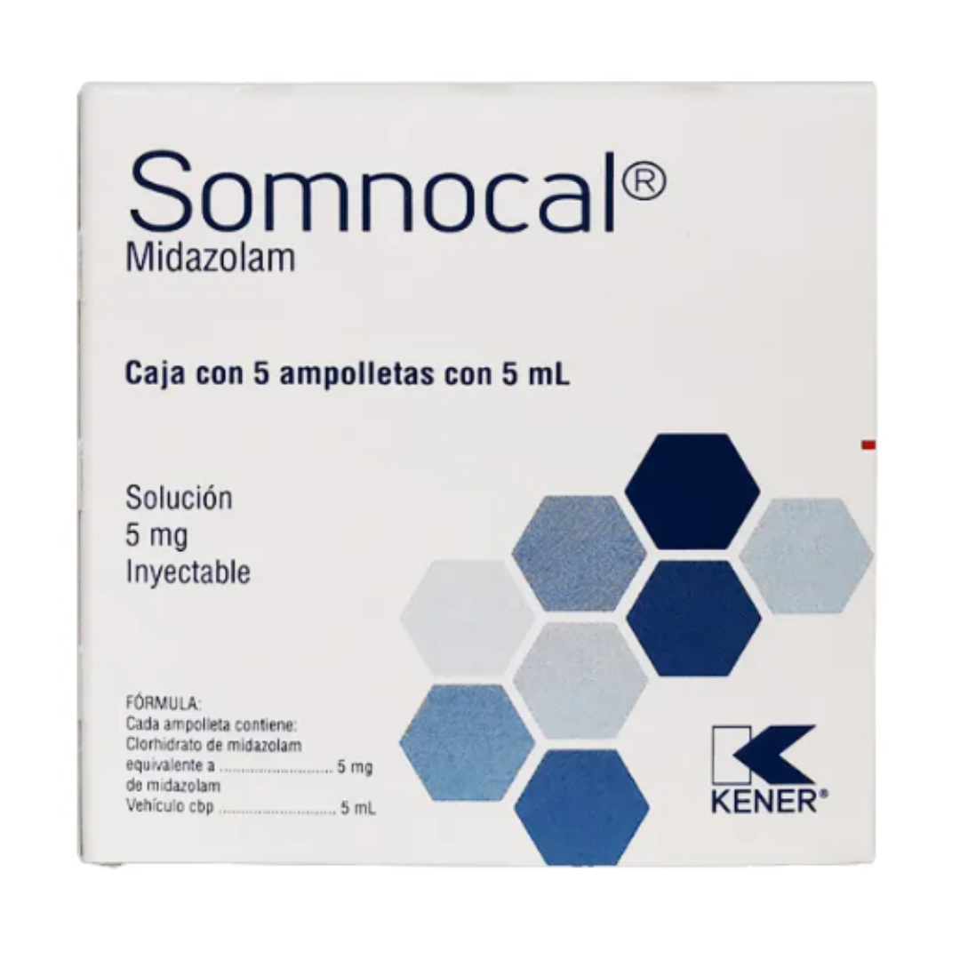 MIDAZOLAM SOMNOCAL 5MG