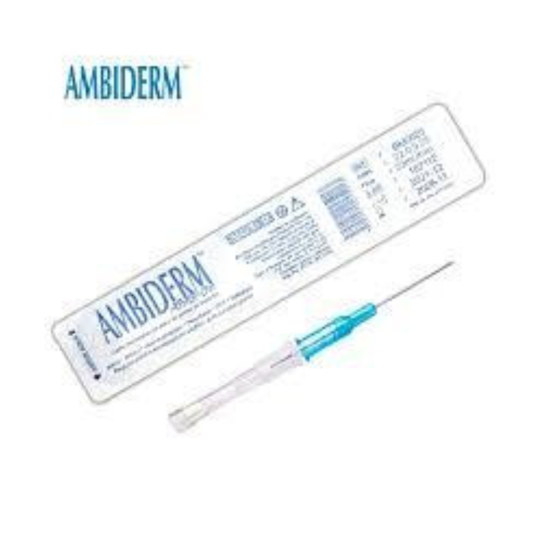 🚚AMBIDERM Cateter Azul 22gx25mm