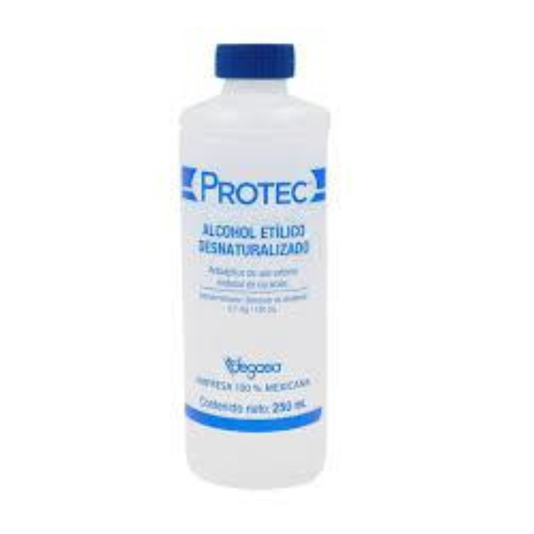 ALCOHOL ETÍLICO Desnaturalizado (Protec) 70%  Fco. 250 ML.