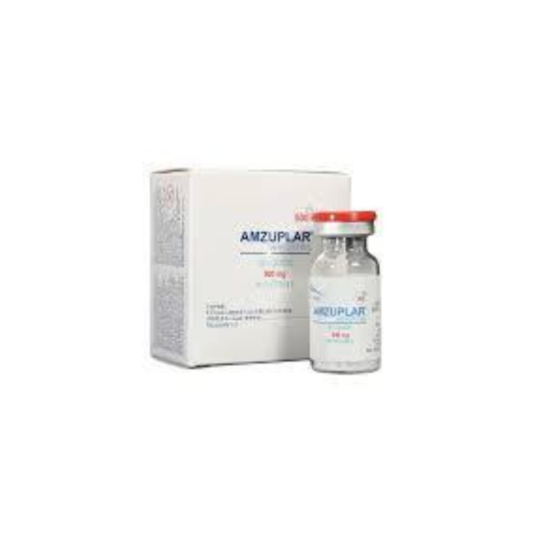 AMZUPLAR SOL. INY. C/1 FCO. AMP. 500 MG.