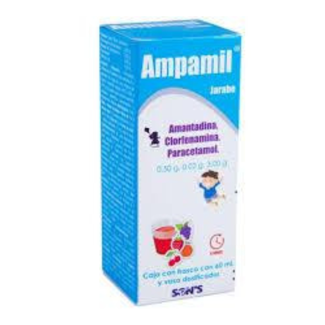 AMPAMIL JARABE Fco. 60 ML. 0.5-0.02-3.00 G/100 ML.