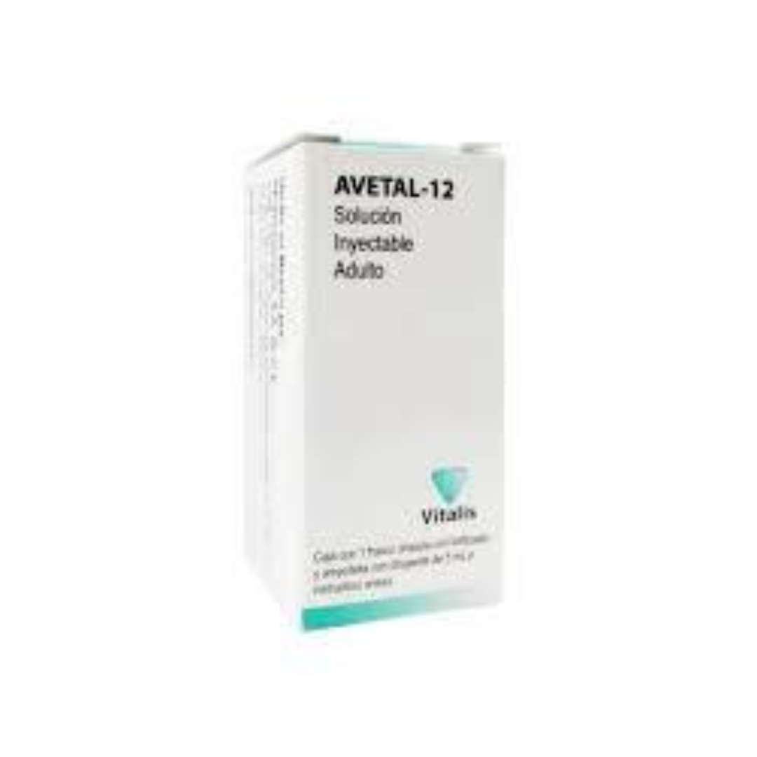 AVETAL-12 Sol. Iny. ADULTO c/1 FCO. AMP. 5 ML. 