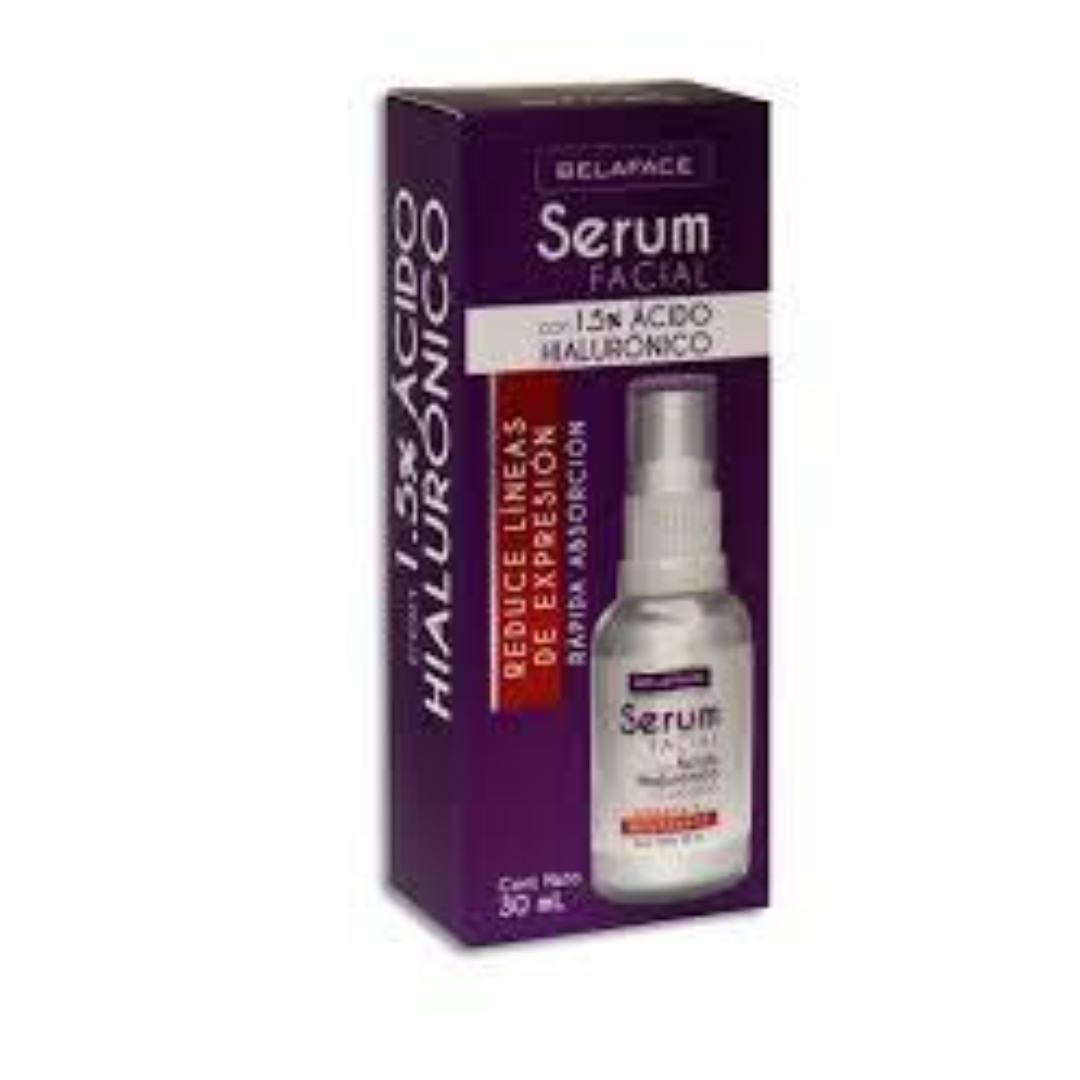 BELAFACE SERUM FACIAL c/ÁCIDO HIALURONICO Fco. c/30 ML.