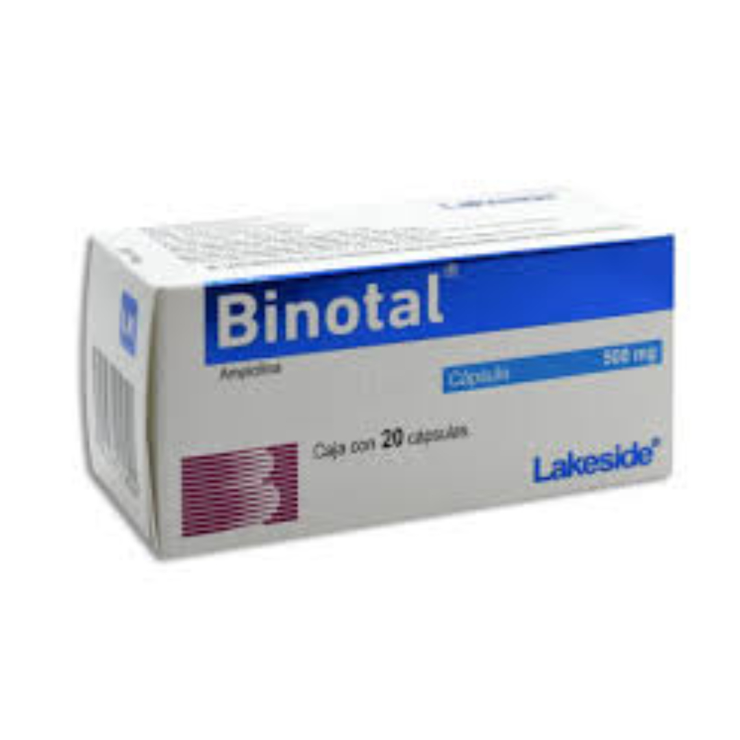 BINOTAL C/20 CAPS. 500 MG. ampicilina