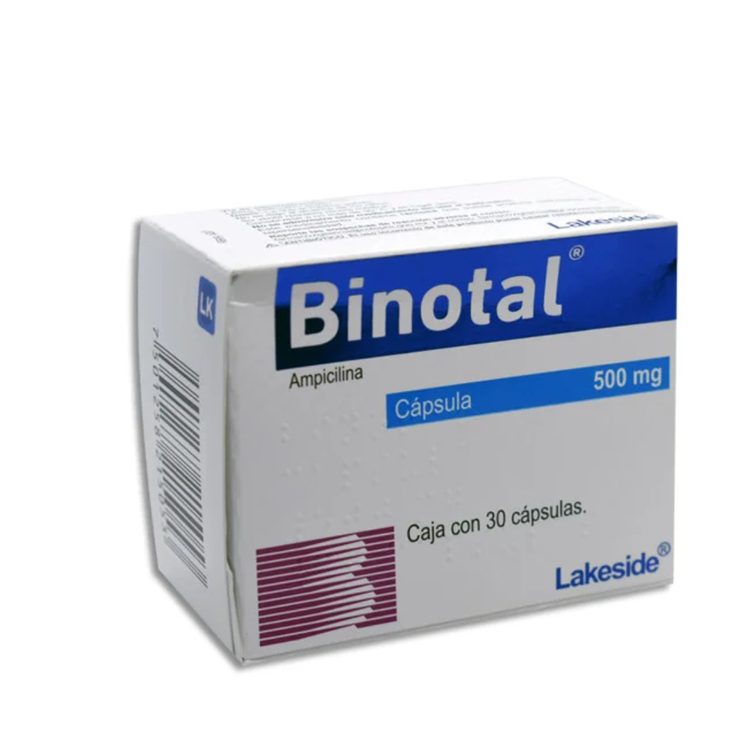 BINOTAL c/30 CAPS.  500 MG.