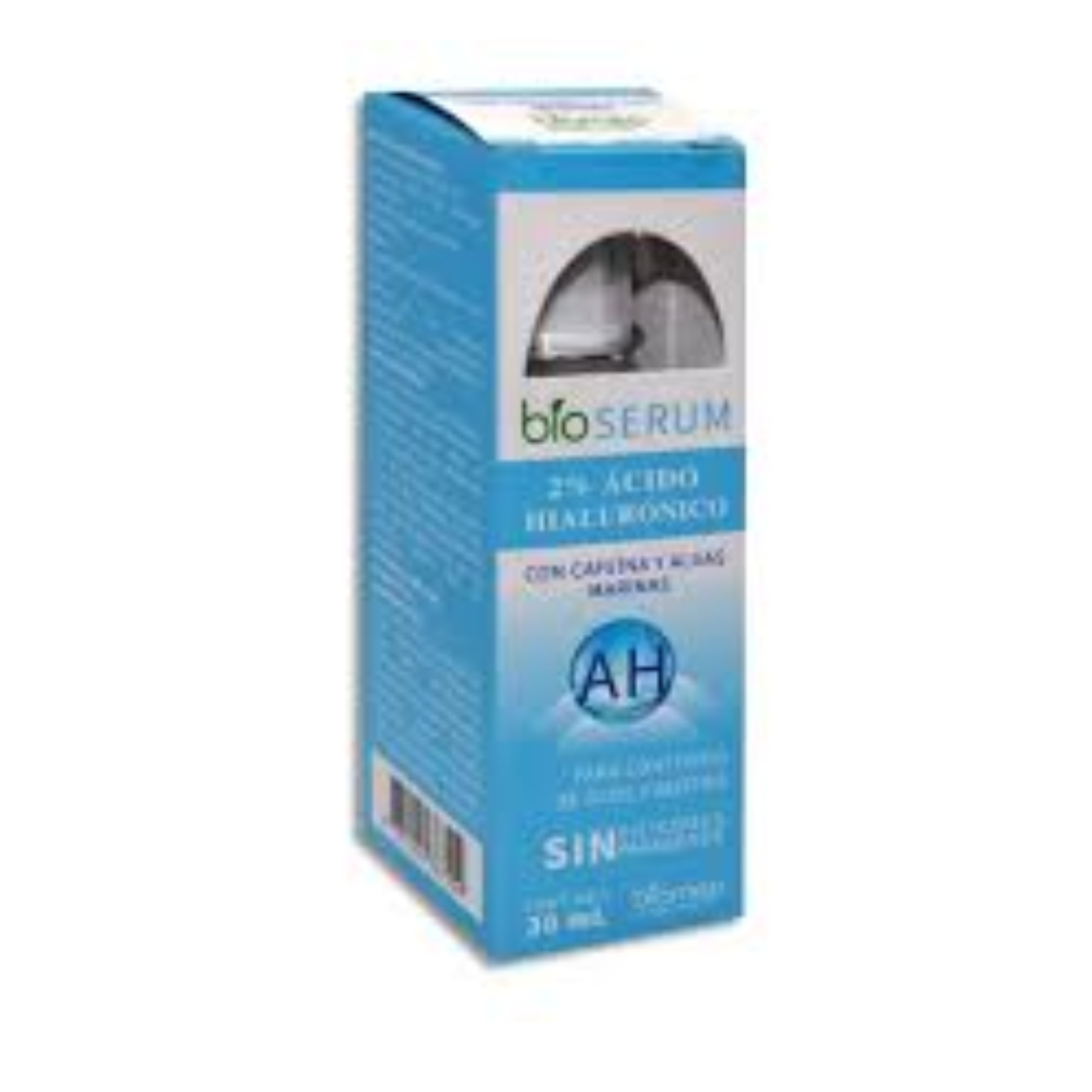 BIO SERUM c/2% ÁCIDO HIALURÓNICO SOL. Fco. c/30 ML.