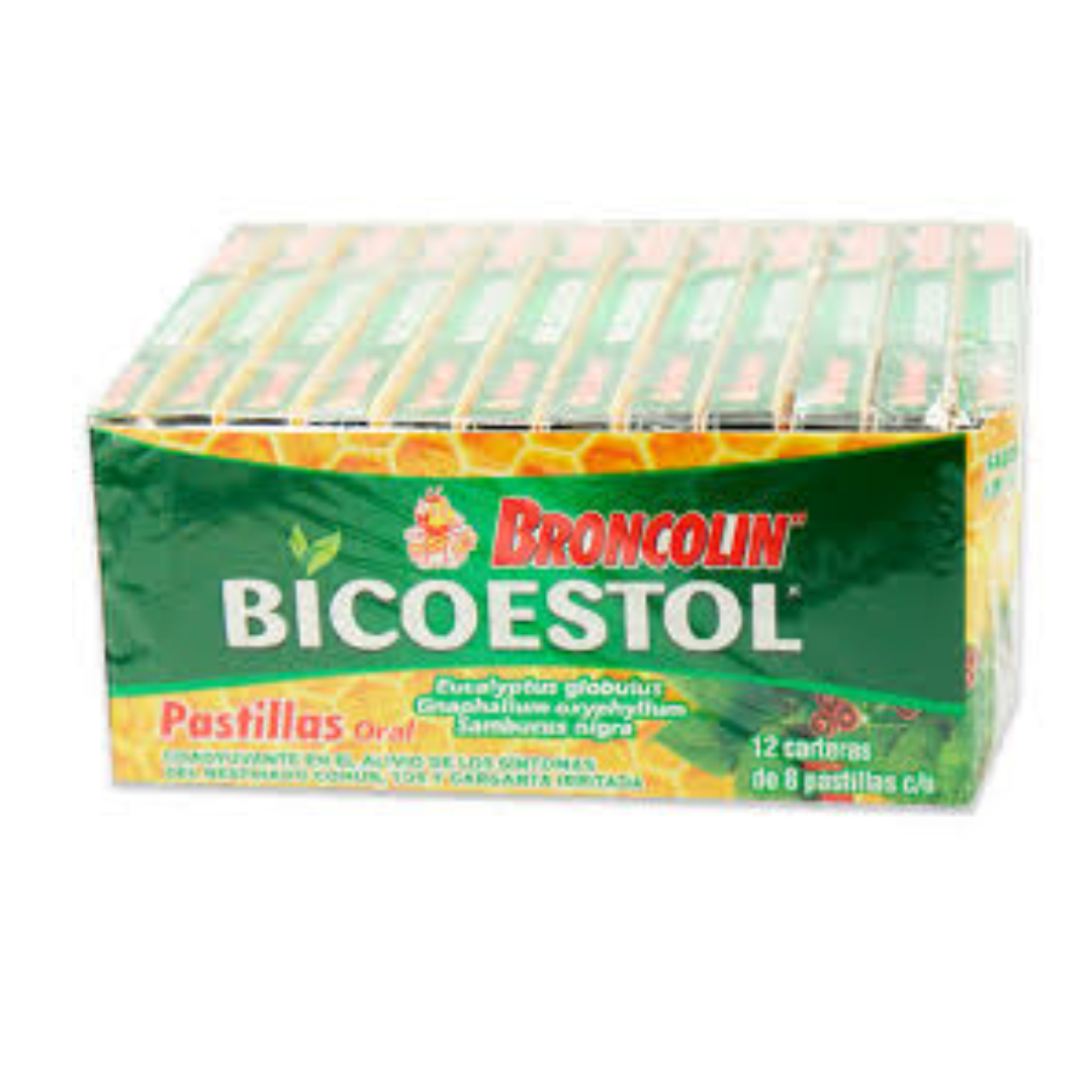 BICOESTOL Sab. Limón Exhib. c/12 CARTERAS c/8 PASTILLAS 2.5 G.