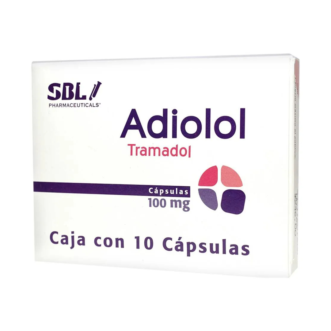 ADIOLOL CJA. C/10 CAPS. 100 MG.