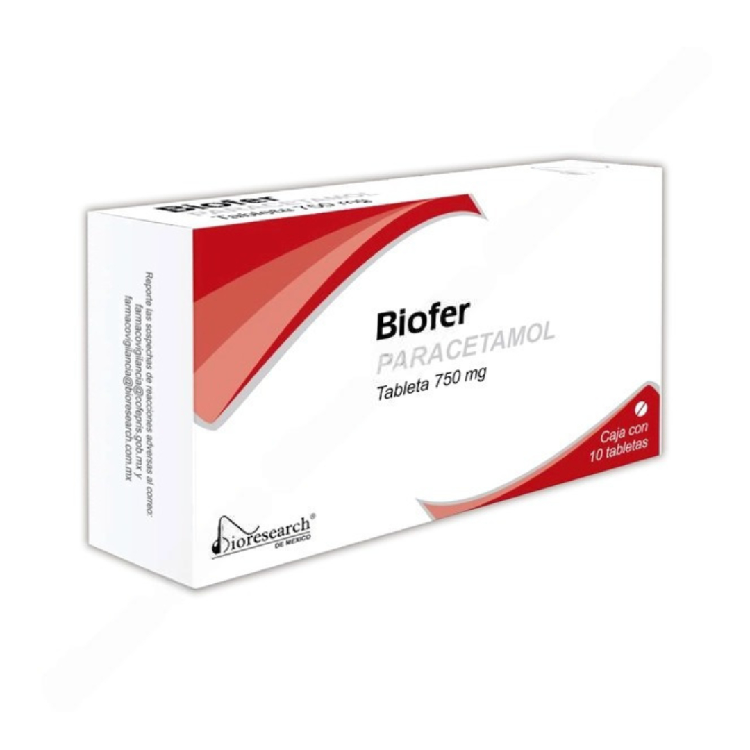 BIOFER c/10 TABS. 750 MG.