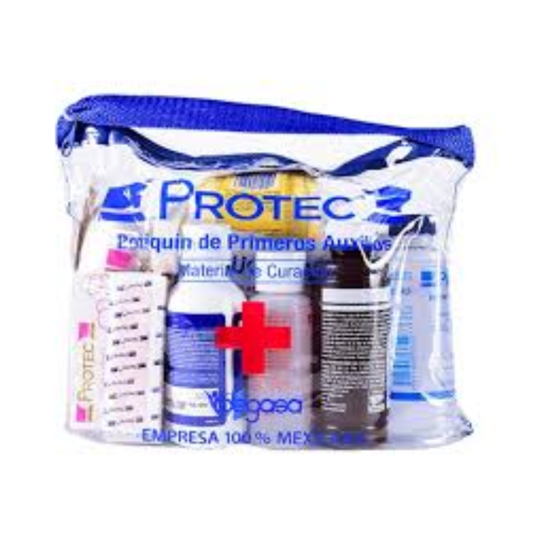 BOTIQUÍN DE PRIMEROS AUXILIOS (PROTEC) BOLSA C/21