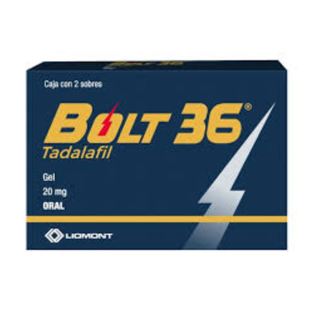 BOLT 36 c/2 SOBRES Gel Oral 20 MG.