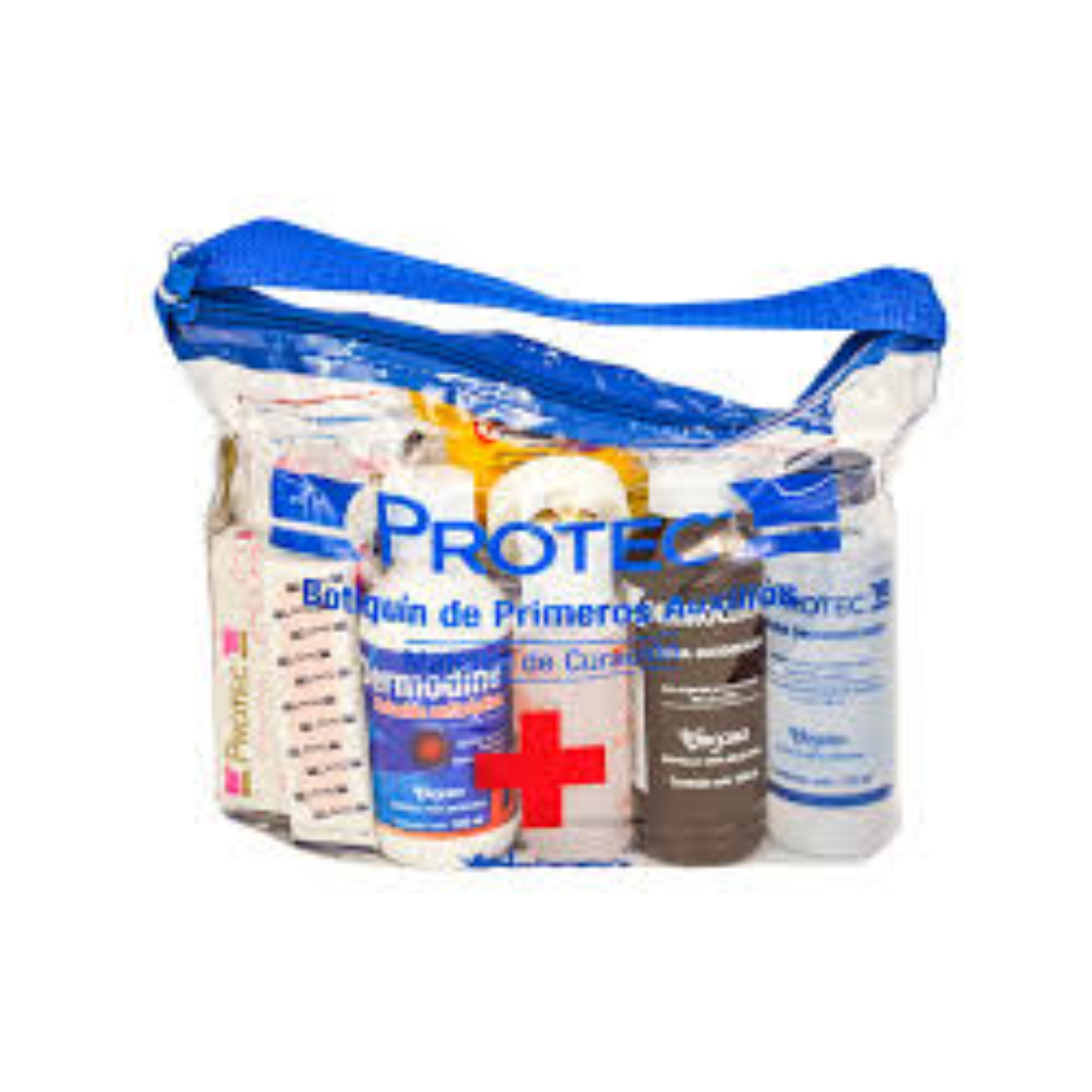 BOTIQUÍN DE PRIMEROS AUXILIOS (PROTEC) BOLSA C/13