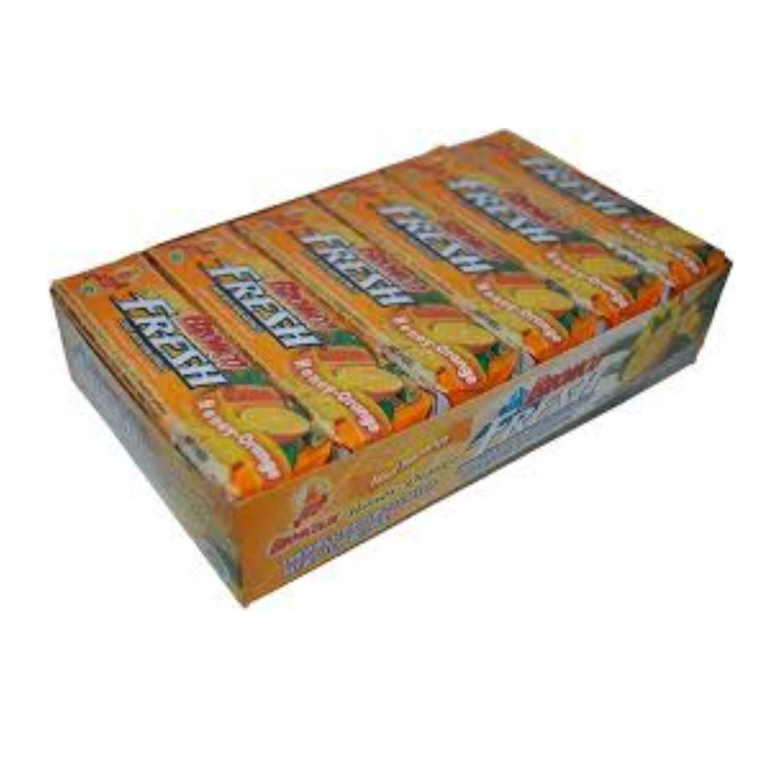 BRONCO FRESH CARAMELO Sab. Miel-Cereza EXHIB. 12x9 Pzs. 456 G.