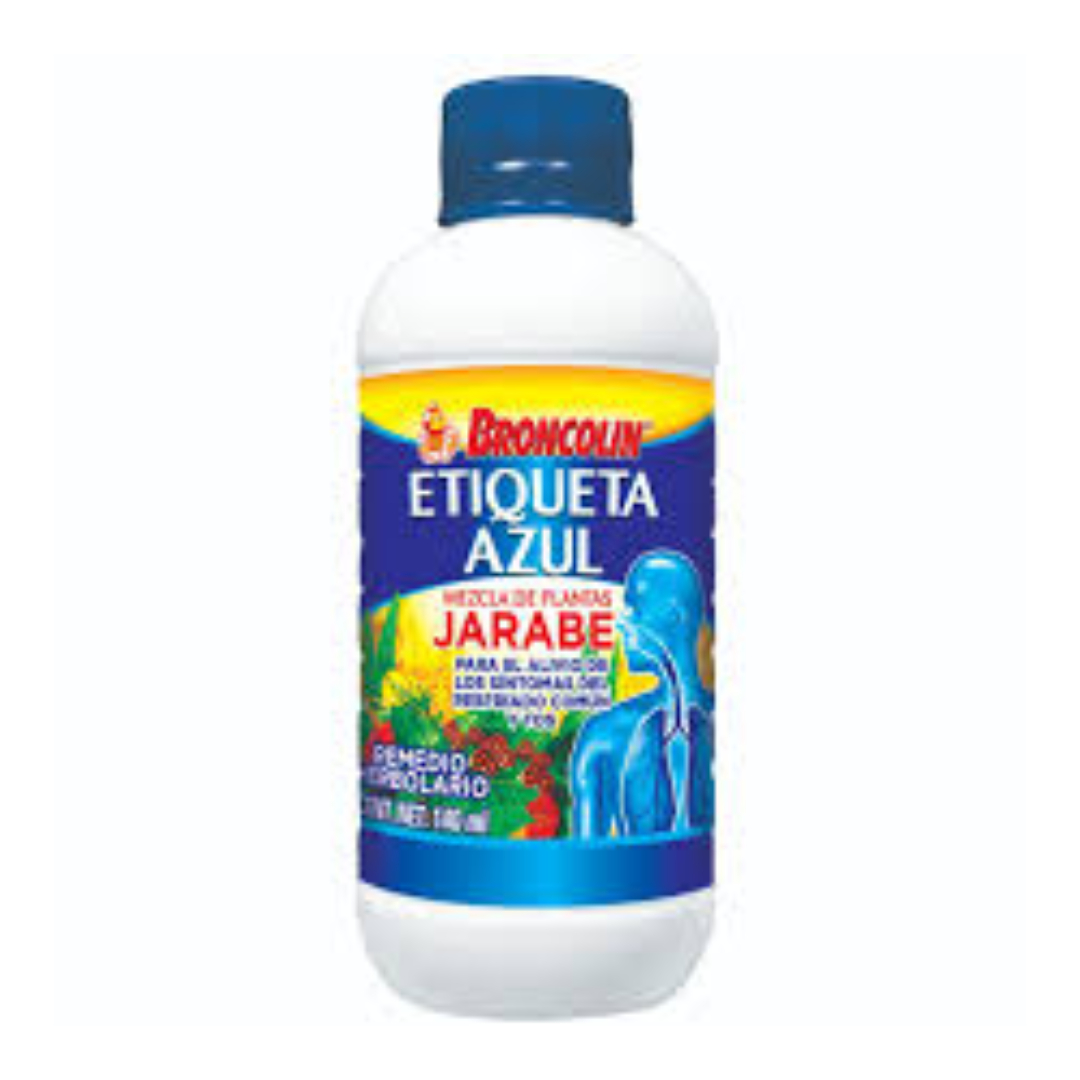 BRONCOLIN Etiqueta Dorada JARABE Sugar Free Fco. 150 ML.