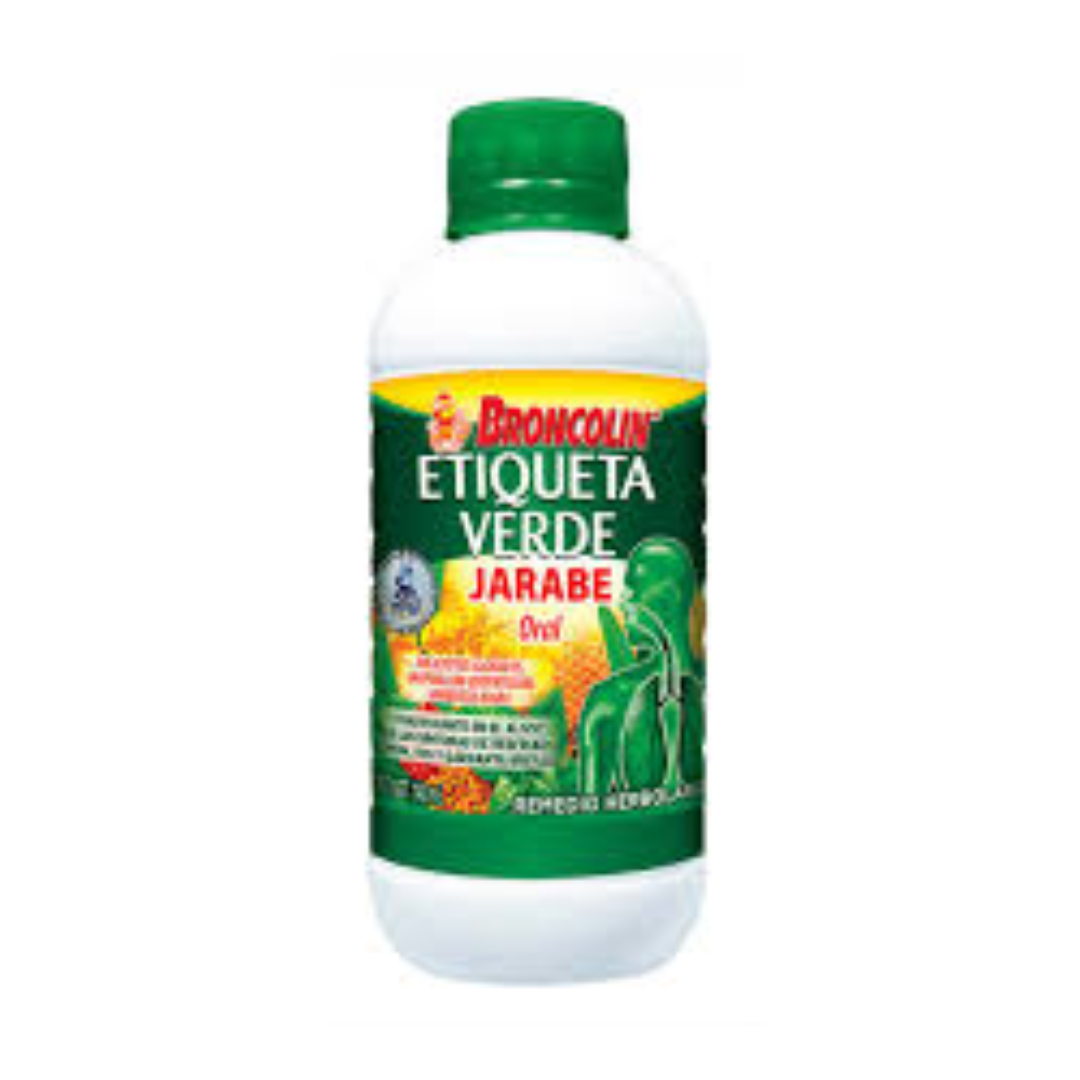 BRONCOLIN Etiqueta Verde JARABE Fco. 140 ML.