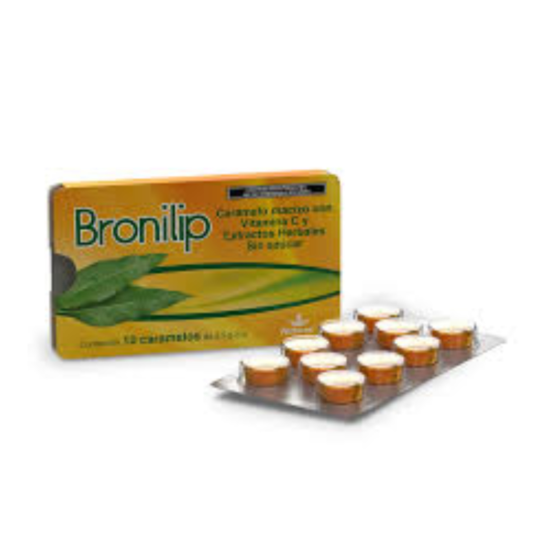 BRONILIP s/Azúcar c/8 CARAMELOS 2.5 G.
