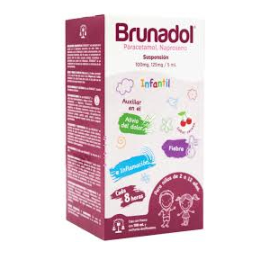 BRUNADOL SUSP. Fco. 100 ML. 100-125 MG/5 ML.