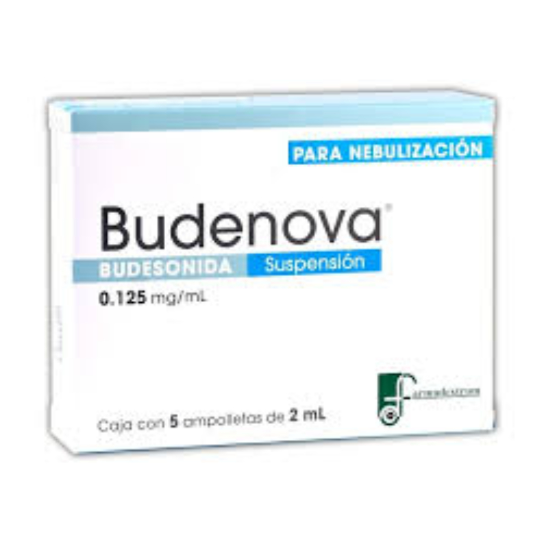 BUDENOVA SUSP. p/Nebn. c/5 AMPTAS. 2 ML. 0.125 MG/1 ML. budesonida