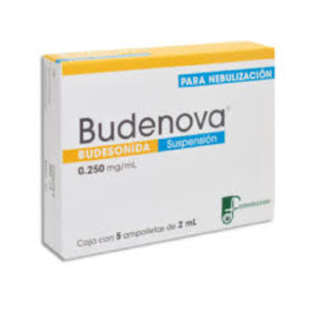 BUDENOVA SUSP. p/Nebn. c/5 AMPTAS. 2 ML. 0.250 MG/1 ML. budesonida