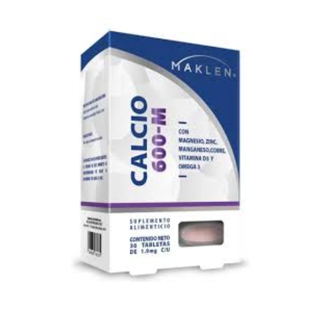 CALCIO 600-M (Maklen) c/30 TABS. 1.9 G.