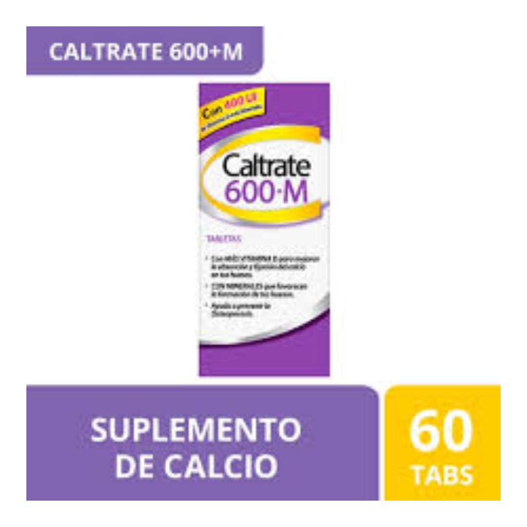 CALTRATE 600+M c/60 TABS. 600 MG/400 UI.
