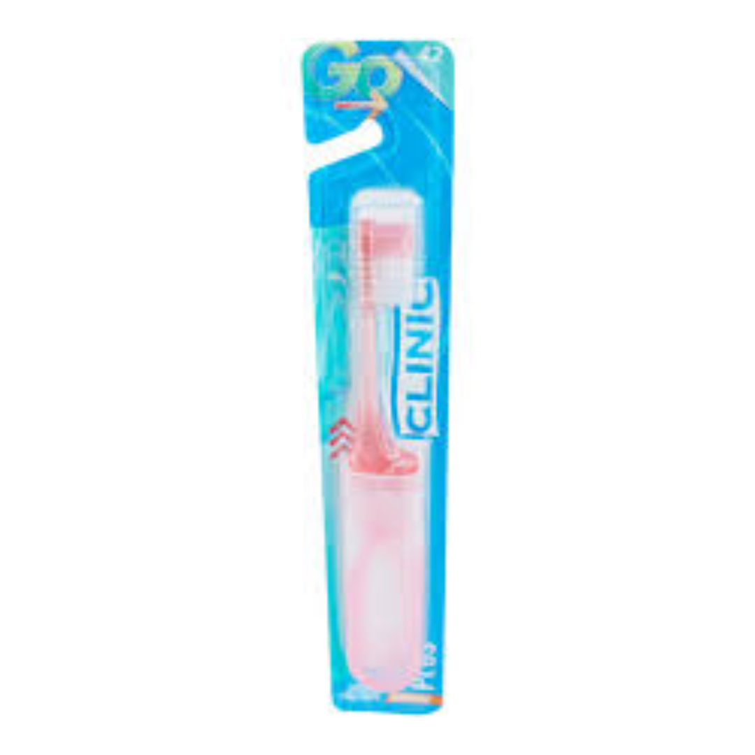 CEPILLO DENTAL (CLINIC) GO PLUS PARA VIAJE BLISTER