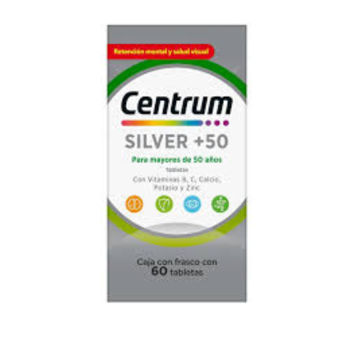 CENTRUM SILVER +50 C/ 60 TABLETAS.