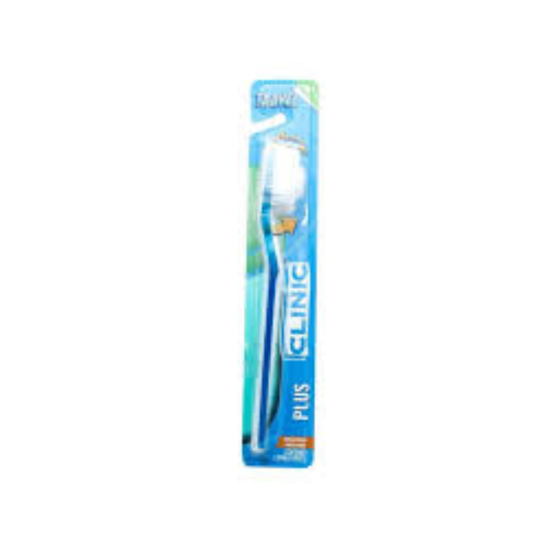CEPILLO DENTAL (Clinic) TRAVEL PLUS c/CAPUCHÓN Blister c/1 Pza. 