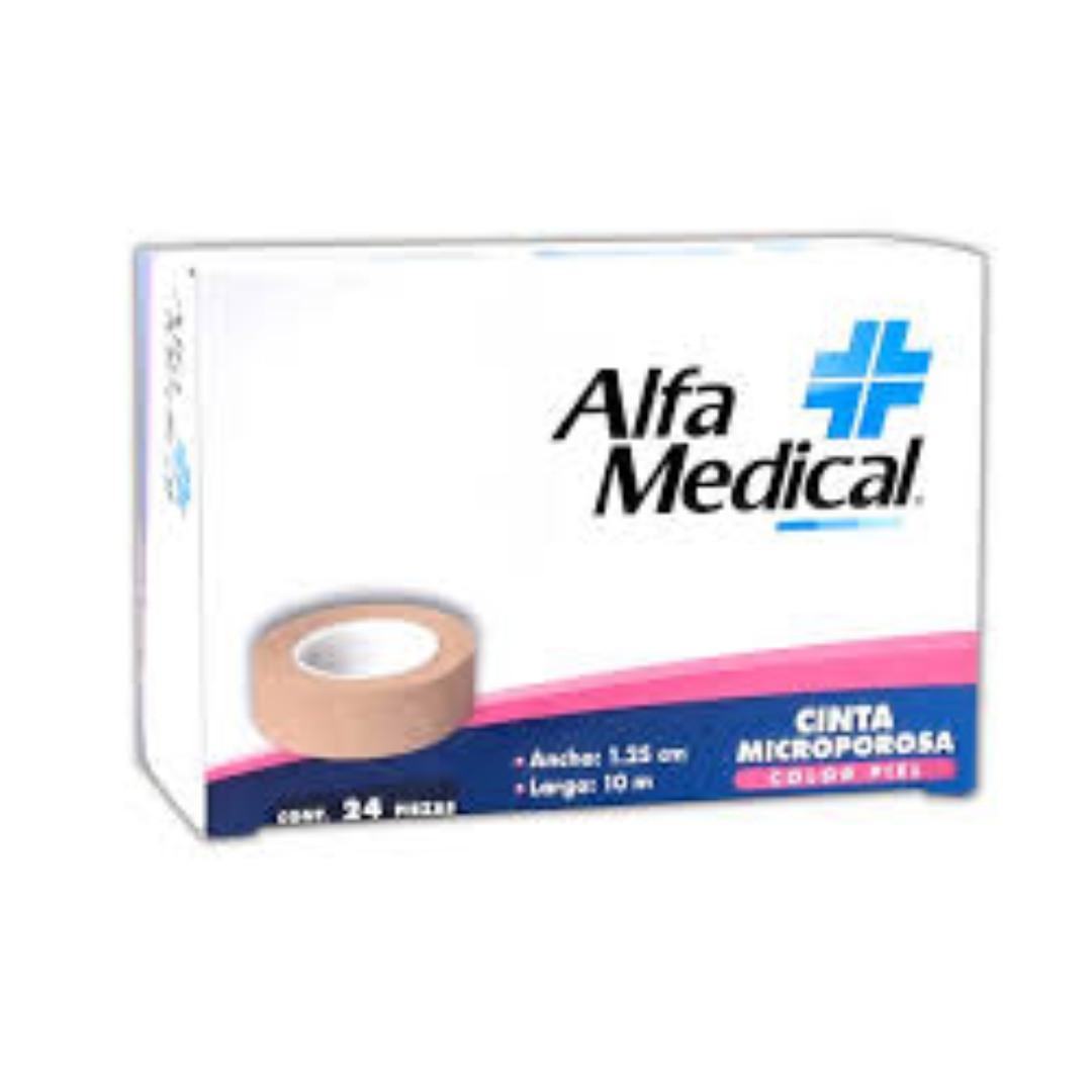 CINTA MICROPOROSA (ALFA MEDIC) ROLLO COL. PIEL A: