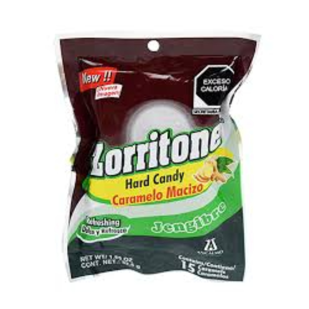 ZORRITONE JENGIBRE Bolsa c/15 CARAMELOS 52.5 G.