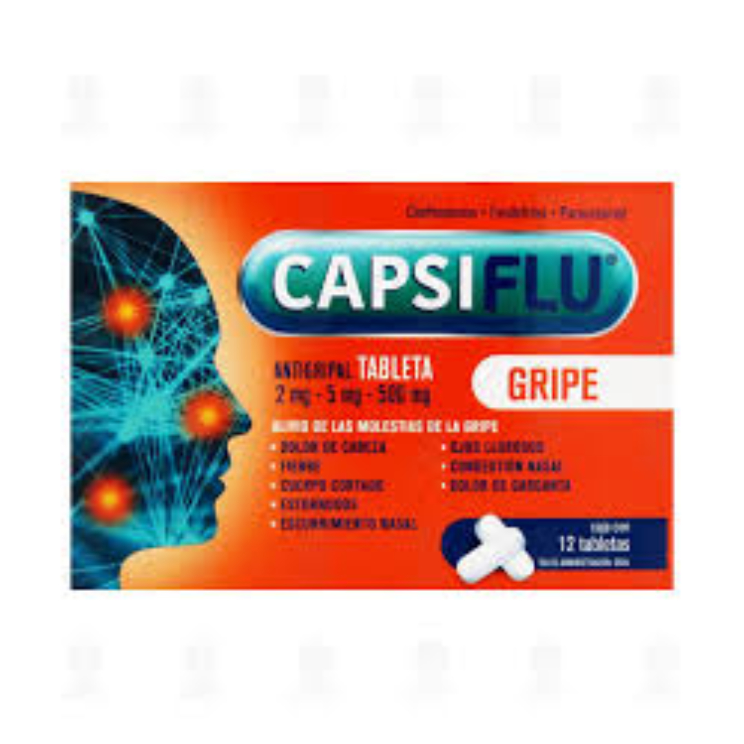 CAPSIFLU GRIPE c/12 TABS. 2/5/500 MG.