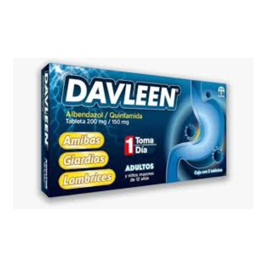 DAVLEEN c/2 TABS. 200/150 MG.