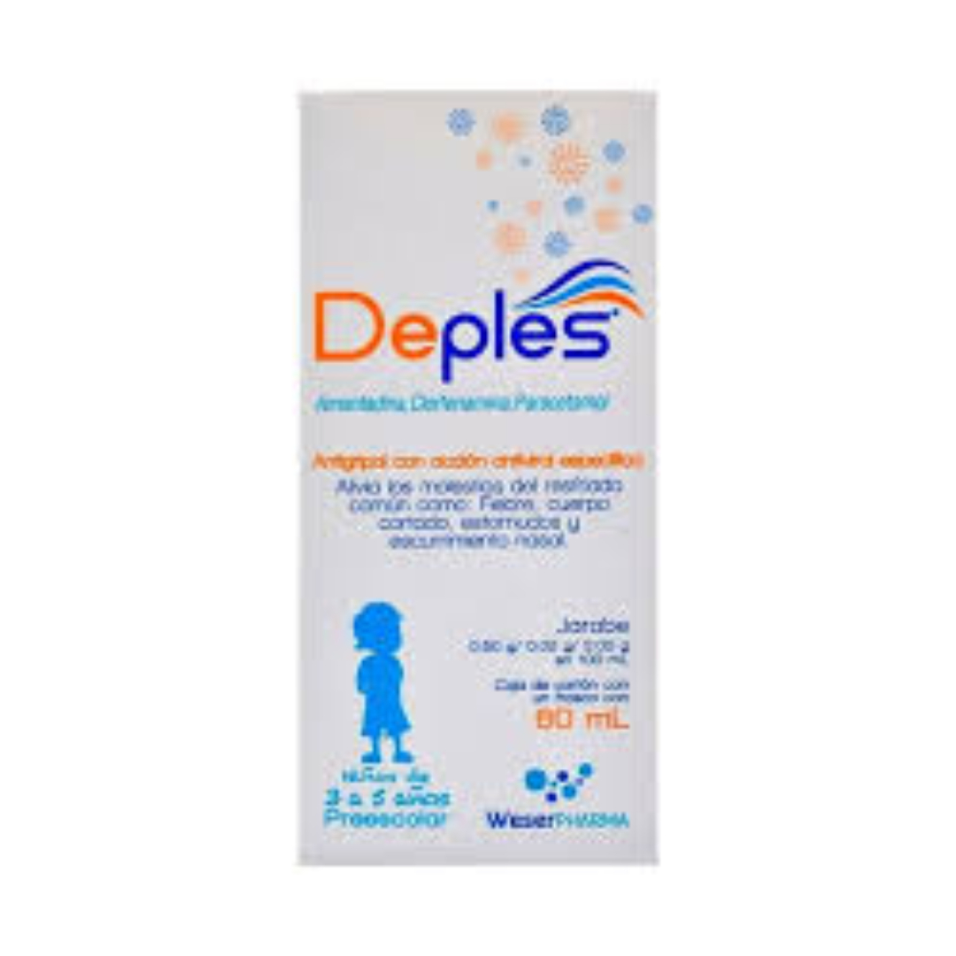 DEPLES JARABE Fco.  60 ML. 0.50-0.02-3.00 G/100 ML.