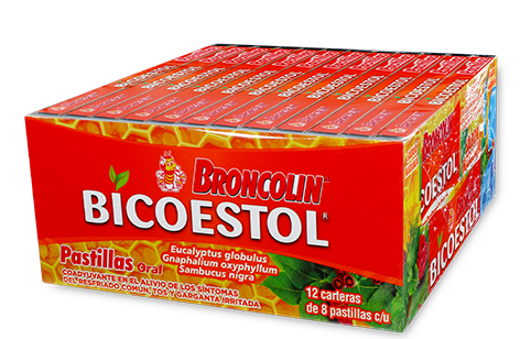 BICOESTOL Sabs. Surts. Exhib. c/12 CARTERAS c/8 PASTILLAS 2.5 G.