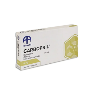 CARBOPRIL c/ 7 CAPS. L.R. 30 MG. duloxetina