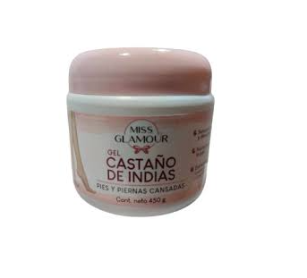 CASTAÑO DE INDIAS (MISS GLAMOUR) GEL TARRO 450 G.