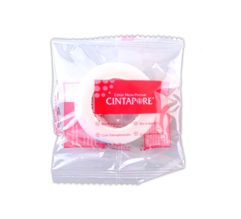 CINTAPORE TRANSPARENTE Rollo A: 1.25cm (1/2"); L: 5m. Bolsa c/1 Pza.