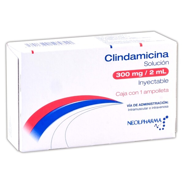 CLINDAMICINA (Neolpharma) Sol. Iny. c/1 AMPTA. 300 MG/2 ML.