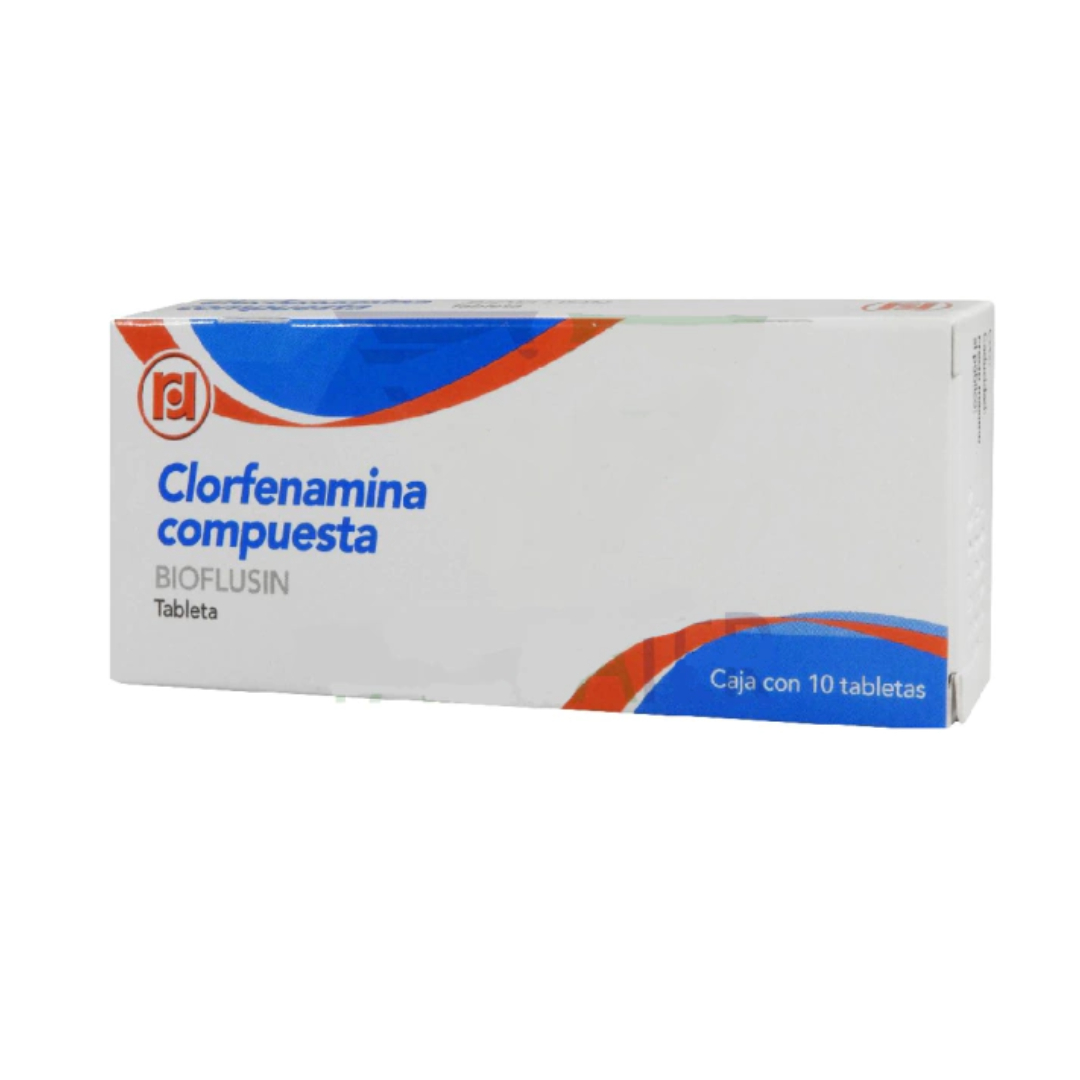 CLORFENAMINA COMPUESTA (Randall) c/10 TABS. 500/25/5/4 MG.