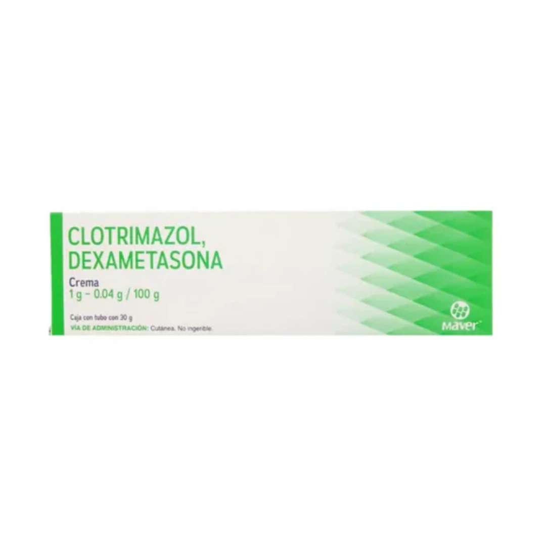 CLOTRIMAZOL/DEXAMETASONA (Maver) CREMA Tubo c/30 G. 1-0.04 G/100 G.