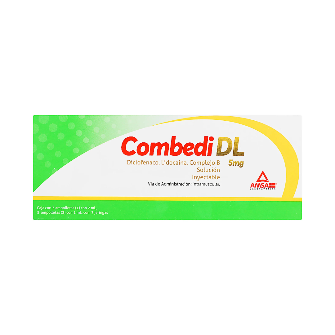 COMBEDI DL Sol. Iny. c/3 Dosis 5 MG/3 ML. y 3 Jeringas.