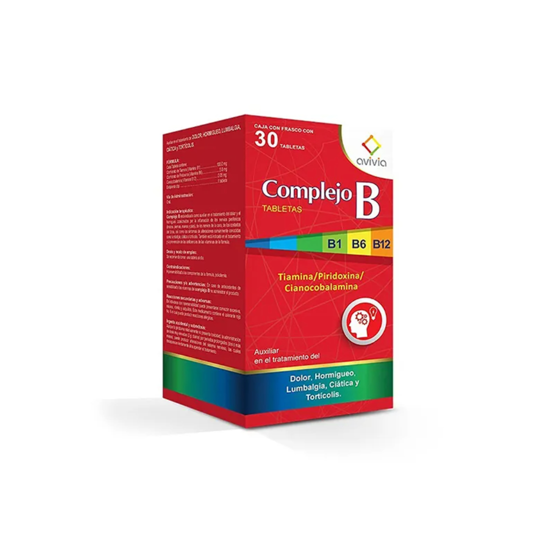 COMPLEJO B (AVIVIA) C/30 TABS. 100/5/0.05 MG.