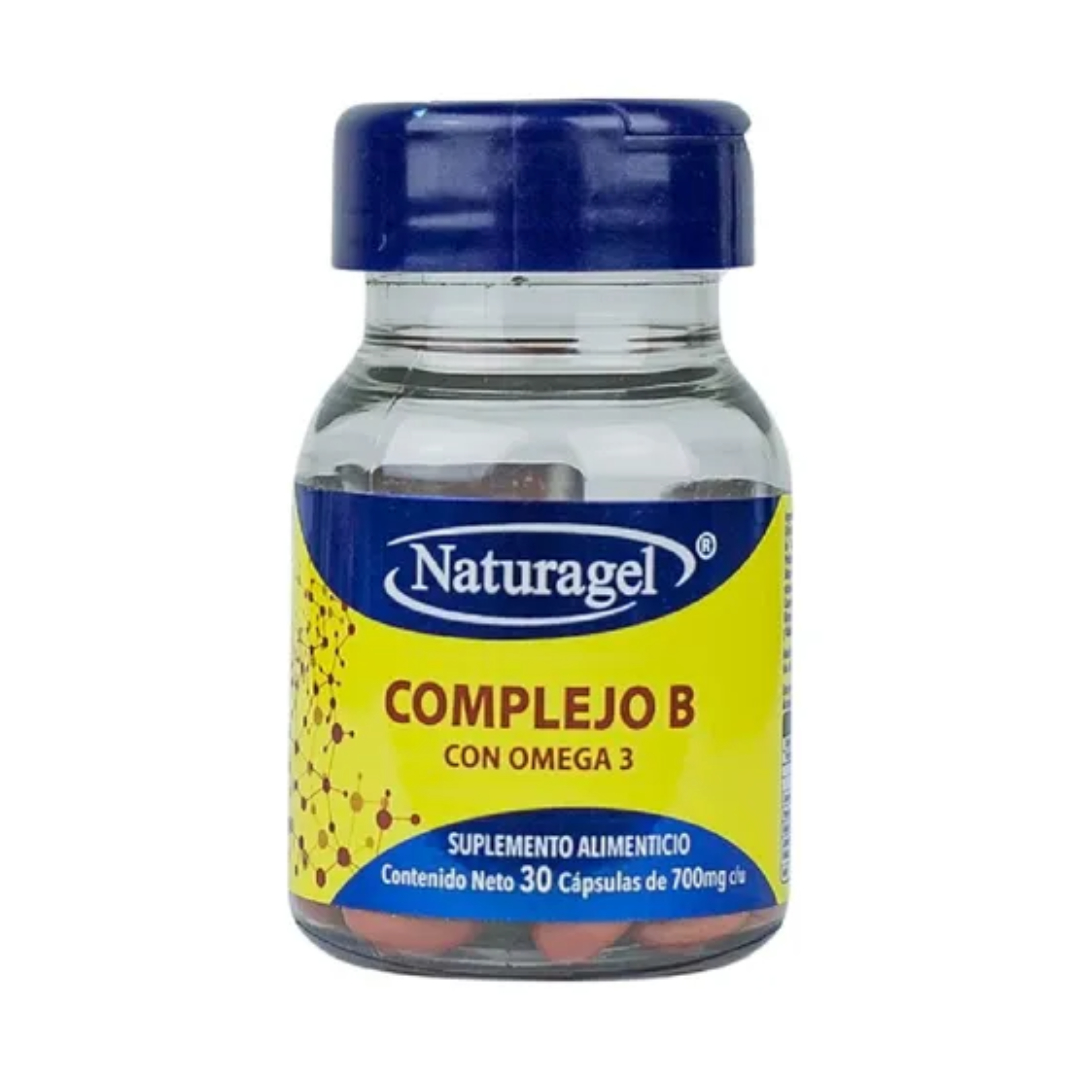 COMPLEJO B CON OMEGA-3 (NATURAGEL) C/30 CAPS. 700