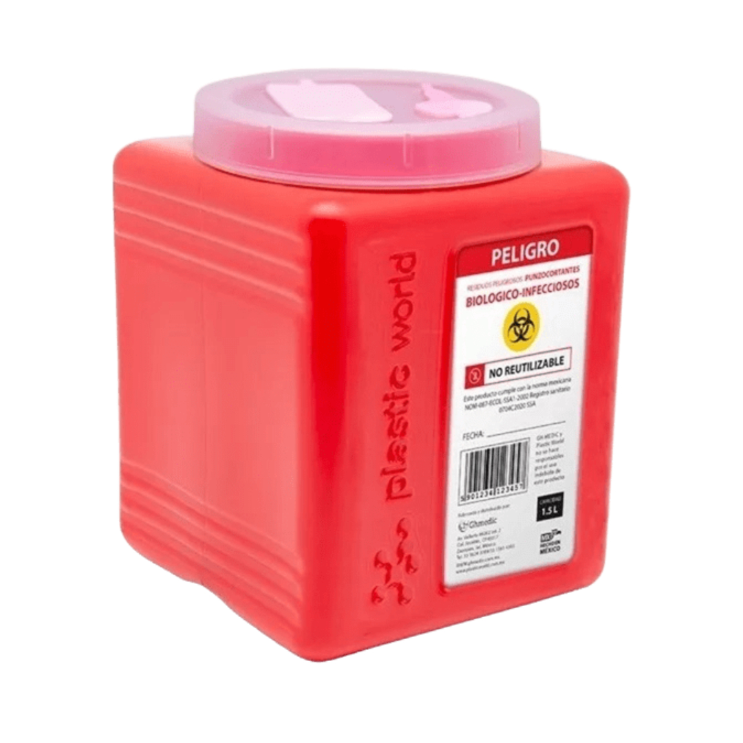 CONTENEDOR DESECHABLE R.P.P.B.I. (Plastic World) Cap. 1.5 Lts.