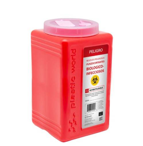 CONTENEDOR DESECHABLE R.P.P.B.I. (Plastic World) Cap. 2.7 Lts.